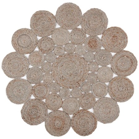 Safavieh 6 x 6 ft. Natural Fiber Round Area Rug, Grey NF363C-6R